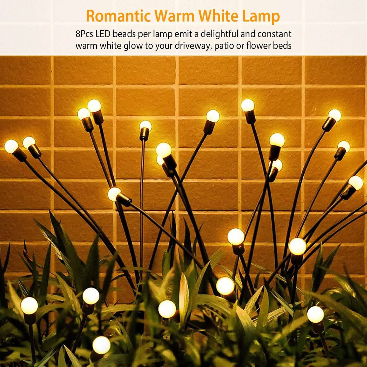 2-Piece: Solar Firefly Lights Swaying Decorative Pathway Lamp - A-1 Thread Vault