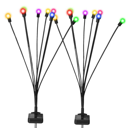2-Piece: Solar Firefly Lights Swaying Decorative Pathway Lamp - A-1 Thread Vault