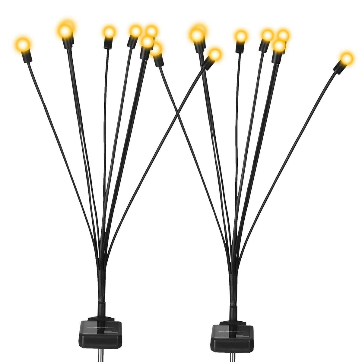 2-Piece: Solar Firefly Lights Swaying Decorative Pathway Lamp - A-1 Thread Vault