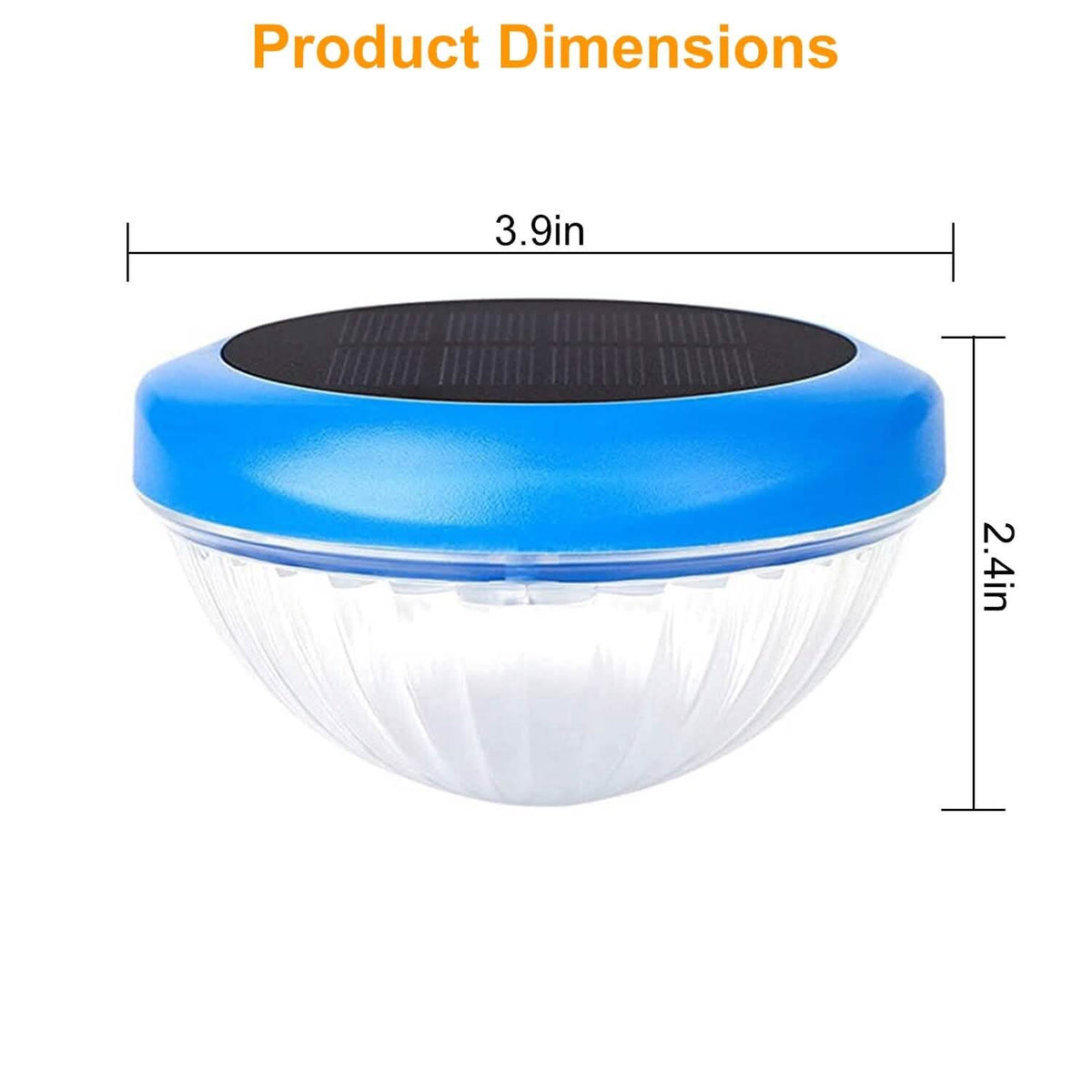 2-Piece: Solar Powered LED Pool Light Gradient Multicolor Changing - A-1 Thread Vault