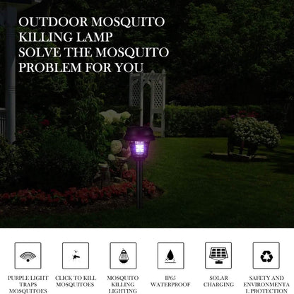 2-Piece: Solar Waterproof Outdoor Bug and Mosquito Zapper - A-1 Thread Vault
