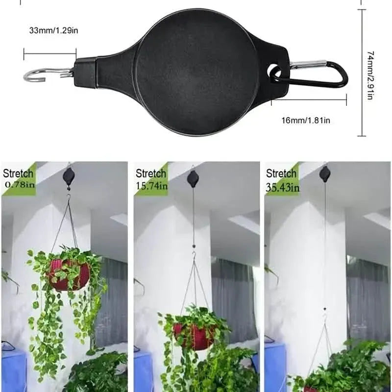 2-Piece: Telescopic Lifting Hooks for Garden Pots - A-1 Thread Vault