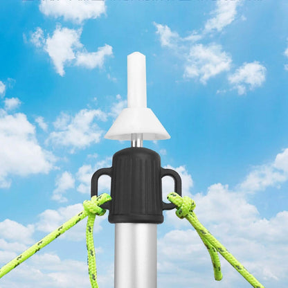 2-Piece: Telescoping Tarp Poles Portable Aluminum Awning Poles - A-1 Thread Vault