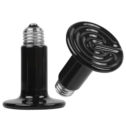 2-Pieces: 150W Infrared Reptile Heat Lamp No Light Emitting - A-1 Thread Vault