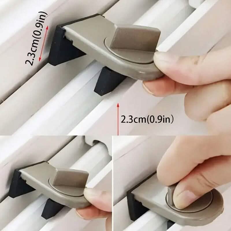 2-Pieces: Aluminium Alloy Sliding Door and Window Locks - A-1 Thread Vault