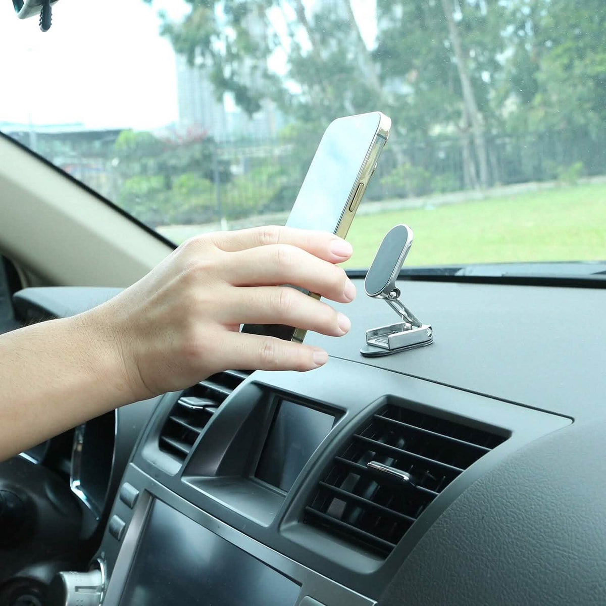 2-Pieces: Foldable Magnetic Car Phone Holder - A-1 Thread Vault