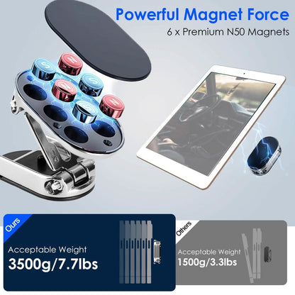 2-Pieces: Foldable Magnetic Car Phone Holder - A-1 Thread Vault