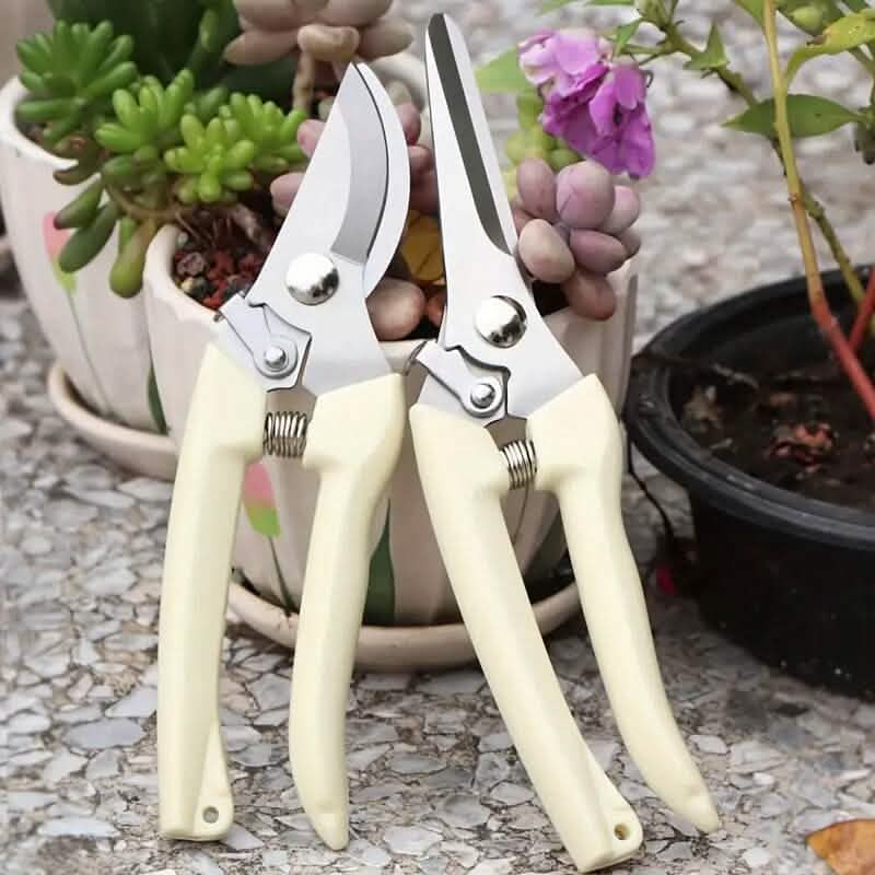 2-Pieces: Garden Pruning Shears Set Sharp Blades - A-1 Thread Vault