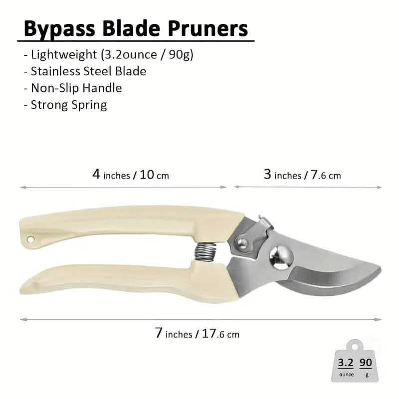 2-Pieces: Garden Pruning Shears Set Sharp Blades - A-1 Thread Vault