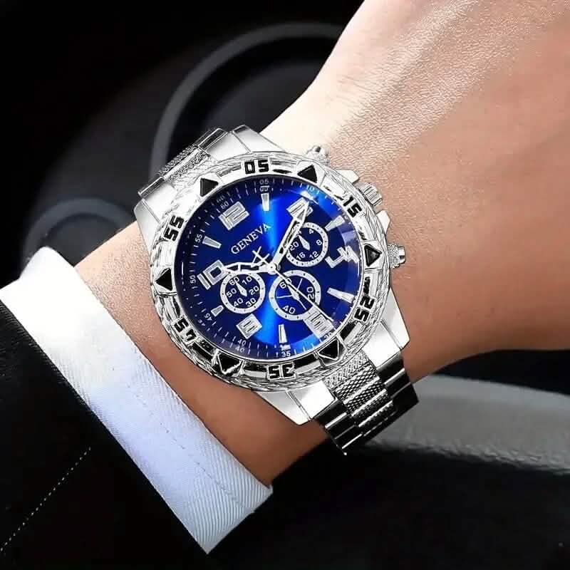2-Pieces: High-End Fashion Handsome Quartz Wrist Watch - A-1 Thread Vault