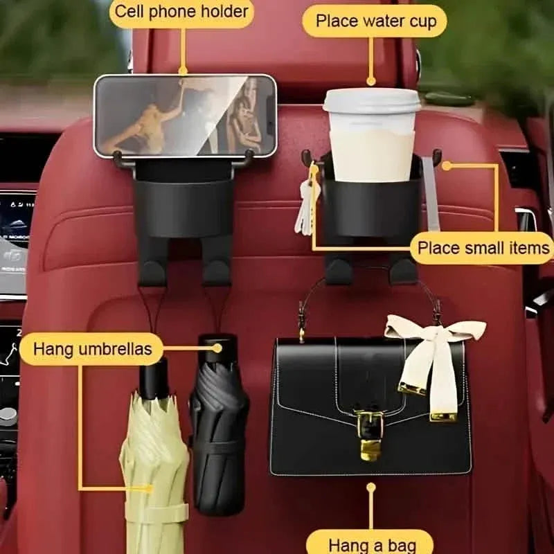 2-Pieces: Multifunctional Car Seat Back Hooks - A-1 Thread Vault