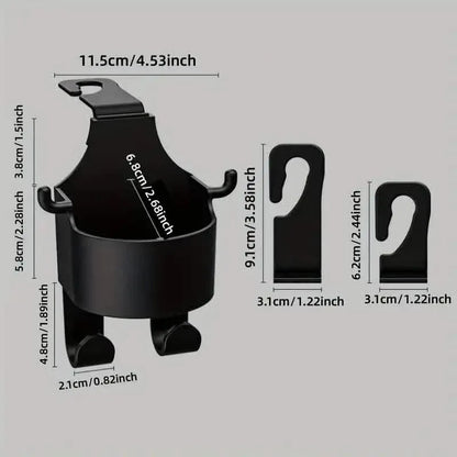 2-Pieces: Multifunctional Car Seat Back Hooks - A-1 Thread Vault