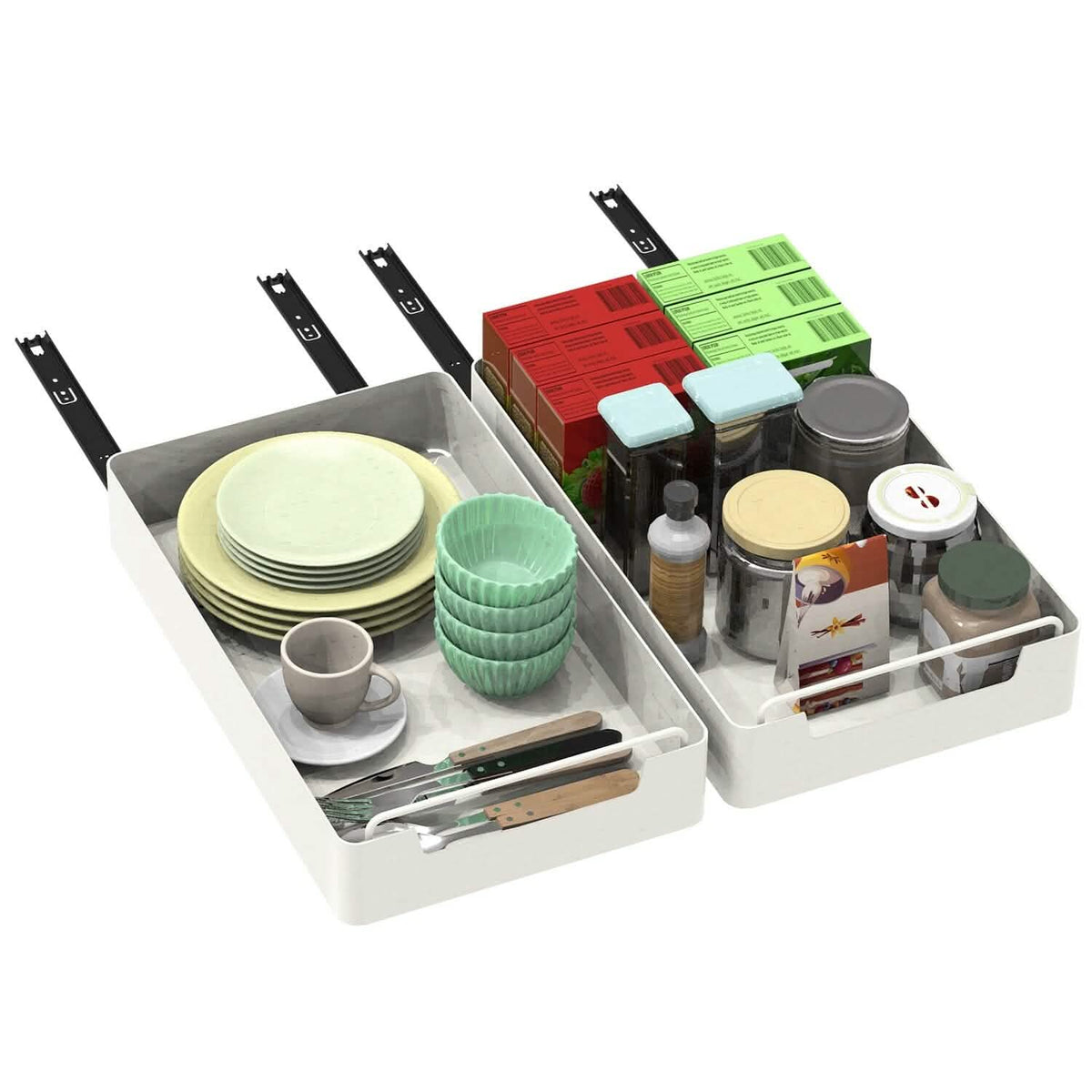 2-Pieces: Pull Out Cabinet Organizers - A-1 Thread Vault