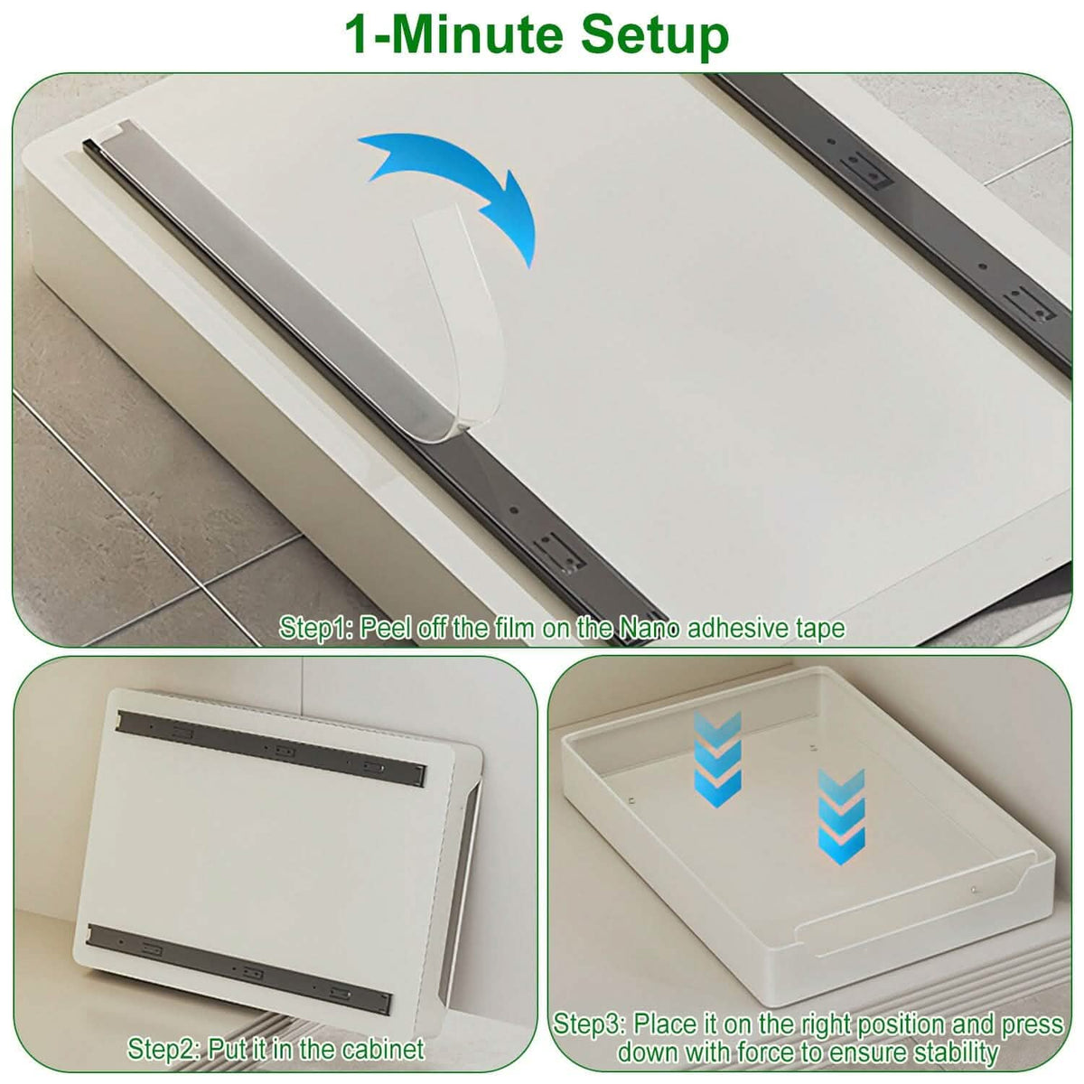 2-Pieces: Pull Out Cabinet Organizers - A-1 Thread Vault