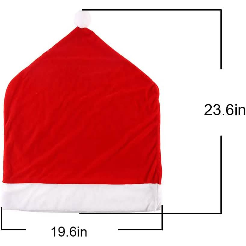 2-Pieces: Red Hat Dining Chair Slipcovers - A-1 Thread Vault