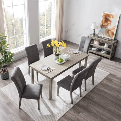 2-Pieces Set: Dining Room Chairs with Solid Wood Legs - A-1 Thread Vault