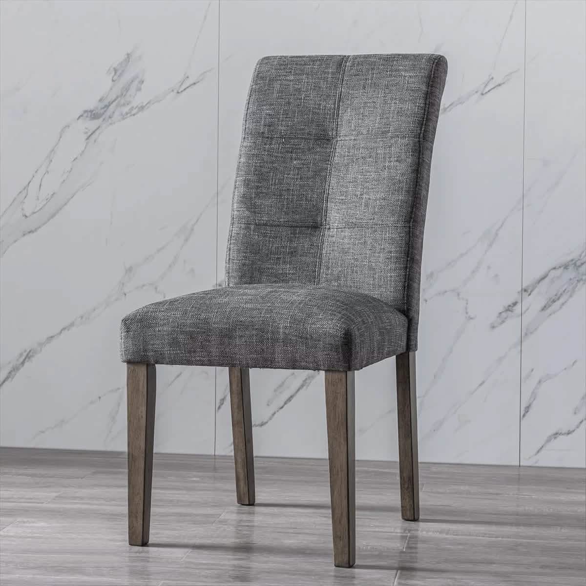 2-Pieces Set: Dining Room Chairs with Solid Wood Legs - A-1 Thread Vault