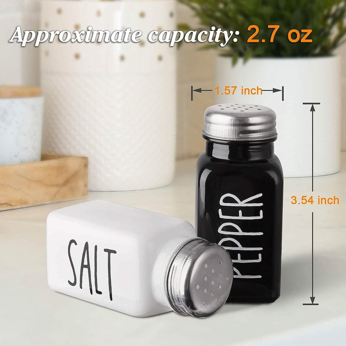 2-Pieces Set: Salt and Pepper Shakers Set - A-1 Thread Vault