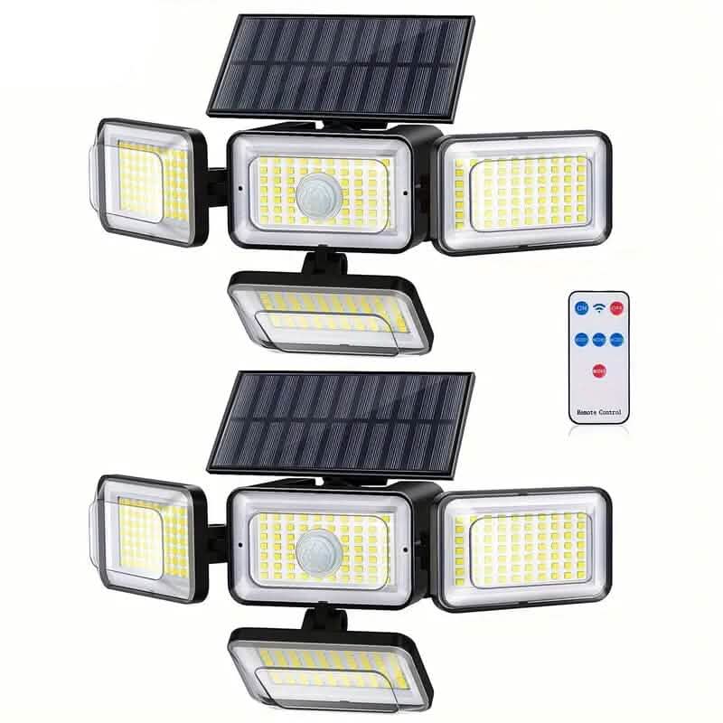 2-Pieces Set: Super Bright Solar Motion Sensor Outdoor Light - A-1 Thread Vault