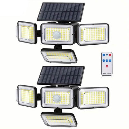 2-Pieces Set: Super Bright Solar Motion Sensor Outdoor Light - A-1 Thread Vault