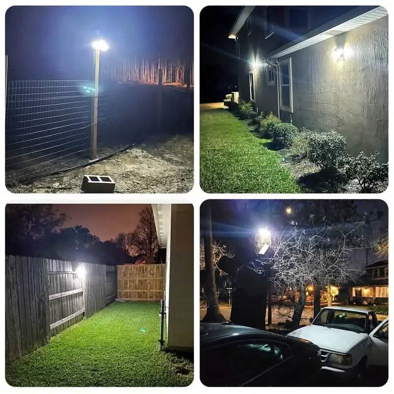 2-Pieces Set: Super Bright Solar Motion Sensor Outdoor Light - A-1 Thread Vault