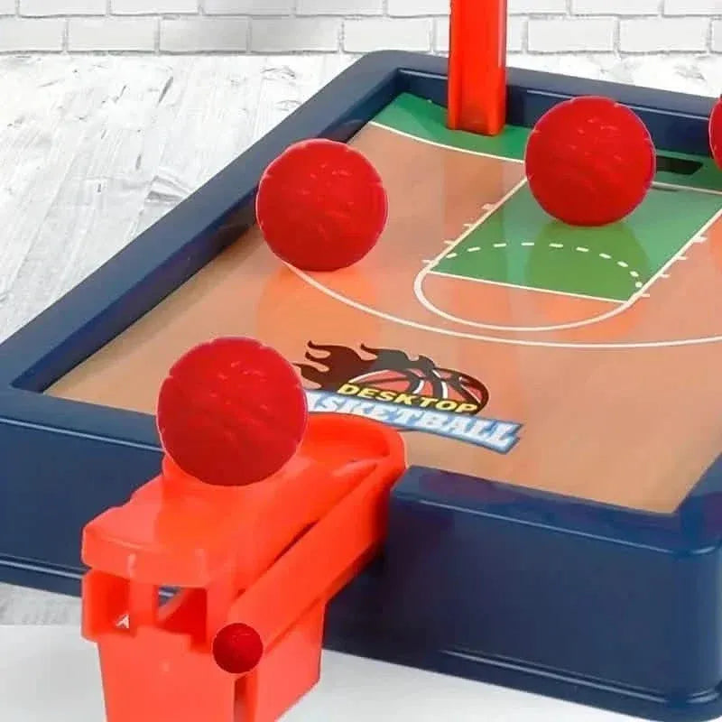 2-Player Finger Basketball Hoop Game - Tabletop Sports Toy for Youngsters Party Fun - A-1 Thread Vault