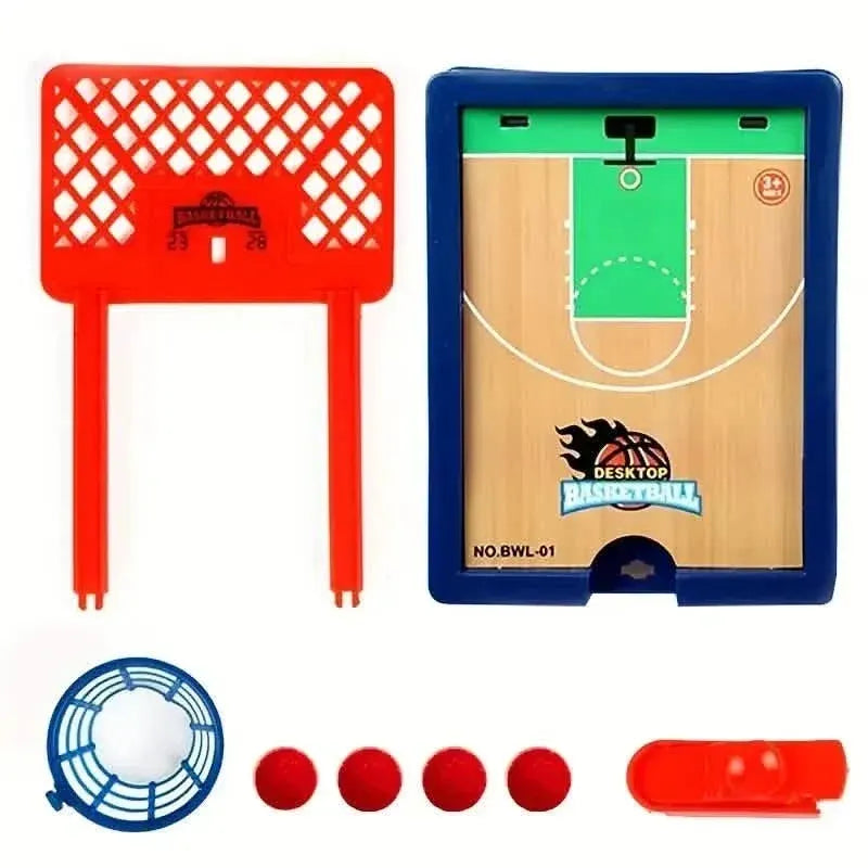 2-Player Finger Basketball Hoop Game - Tabletop Sports Toy for Youngsters Party Fun - A-1 Thread Vault