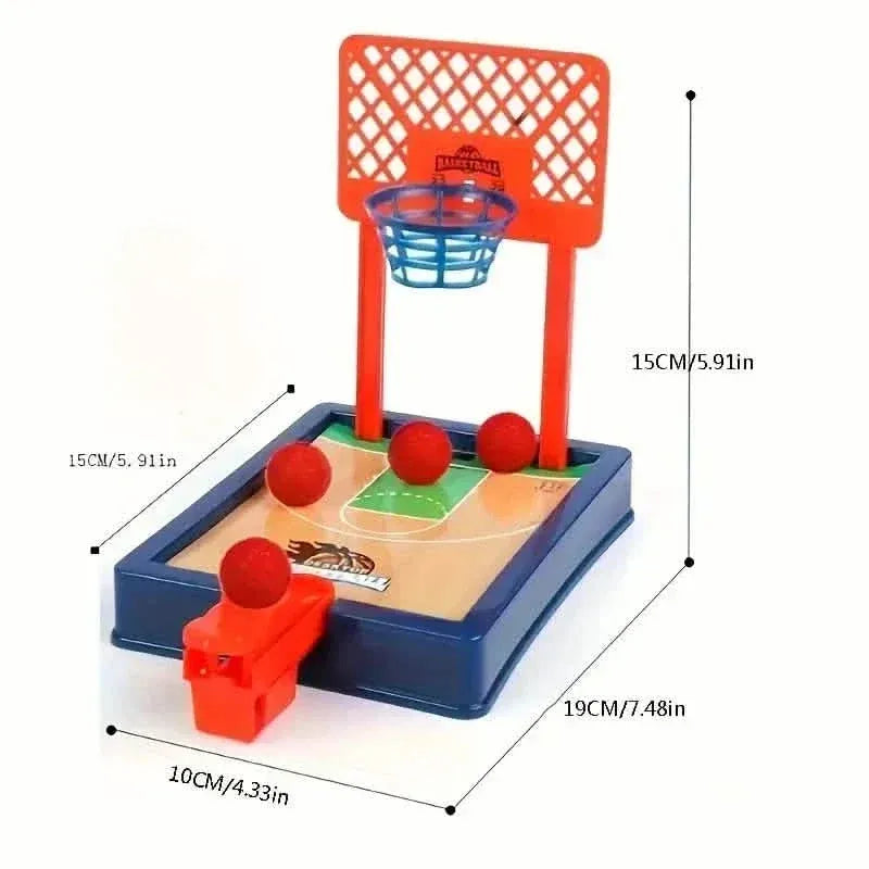 2-Player Finger Basketball Hoop Game - Tabletop Sports Toy for Youngsters Party Fun - A-1 Thread Vault
