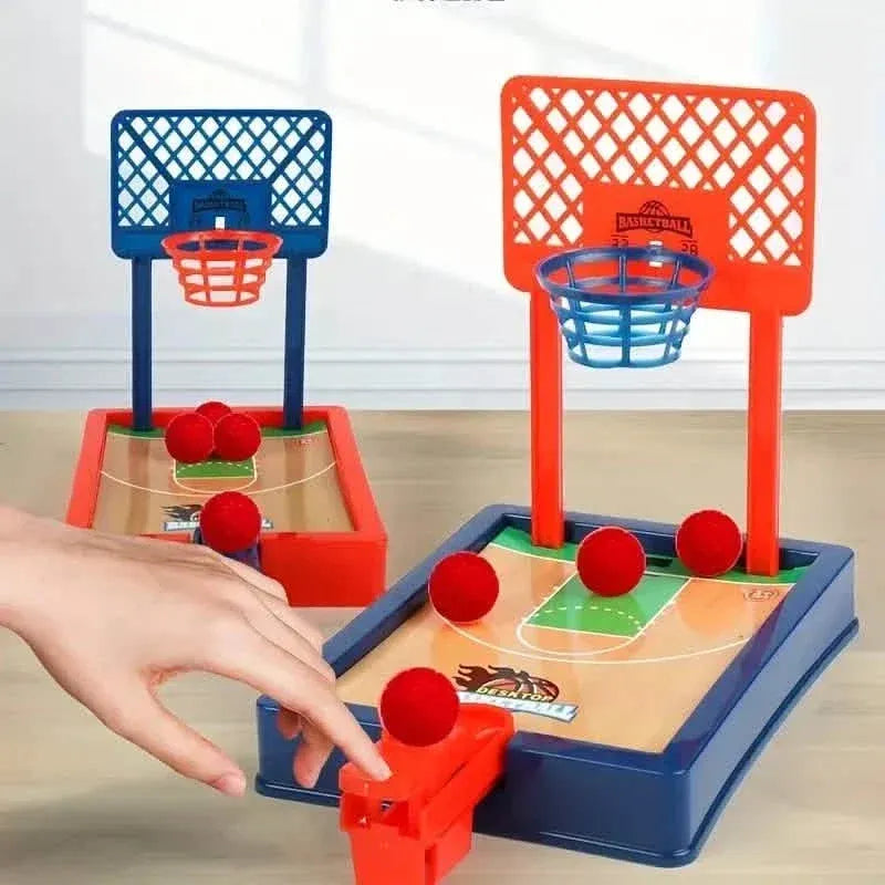 2-Player Finger Basketball Hoop Game - Tabletop Sports Toy for Youngsters Party Fun - A-1 Thread Vault