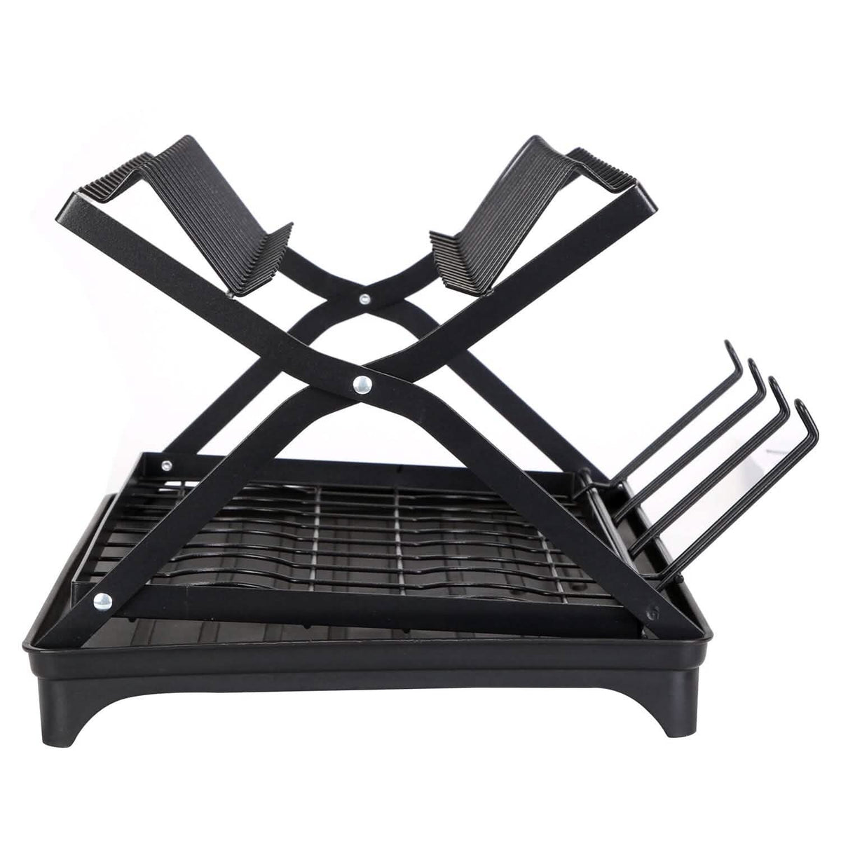 2-Tier Dish Drying Rack with Cup Holder and Drainboard - A-1 Thread Vault