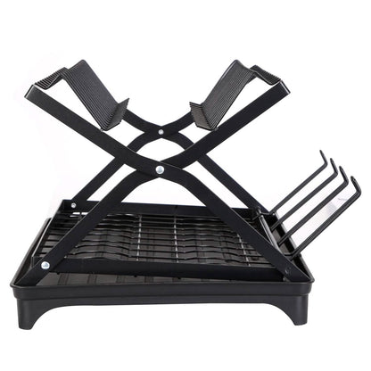 2-Tier Dish Drying Rack with Cup Holder and Drainboard - A-1 Thread Vault
