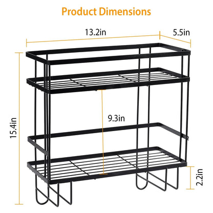 2-Tier Over the Toilet Storage Shelf Rack - A-1 Thread Vault