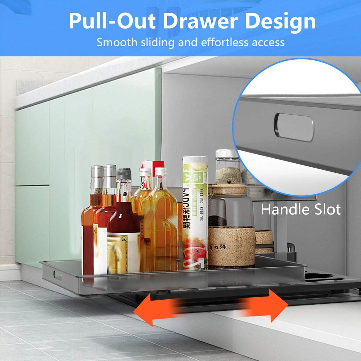 2-Tier Pull Out Under Sink Organizer - A-1 Thread Vault