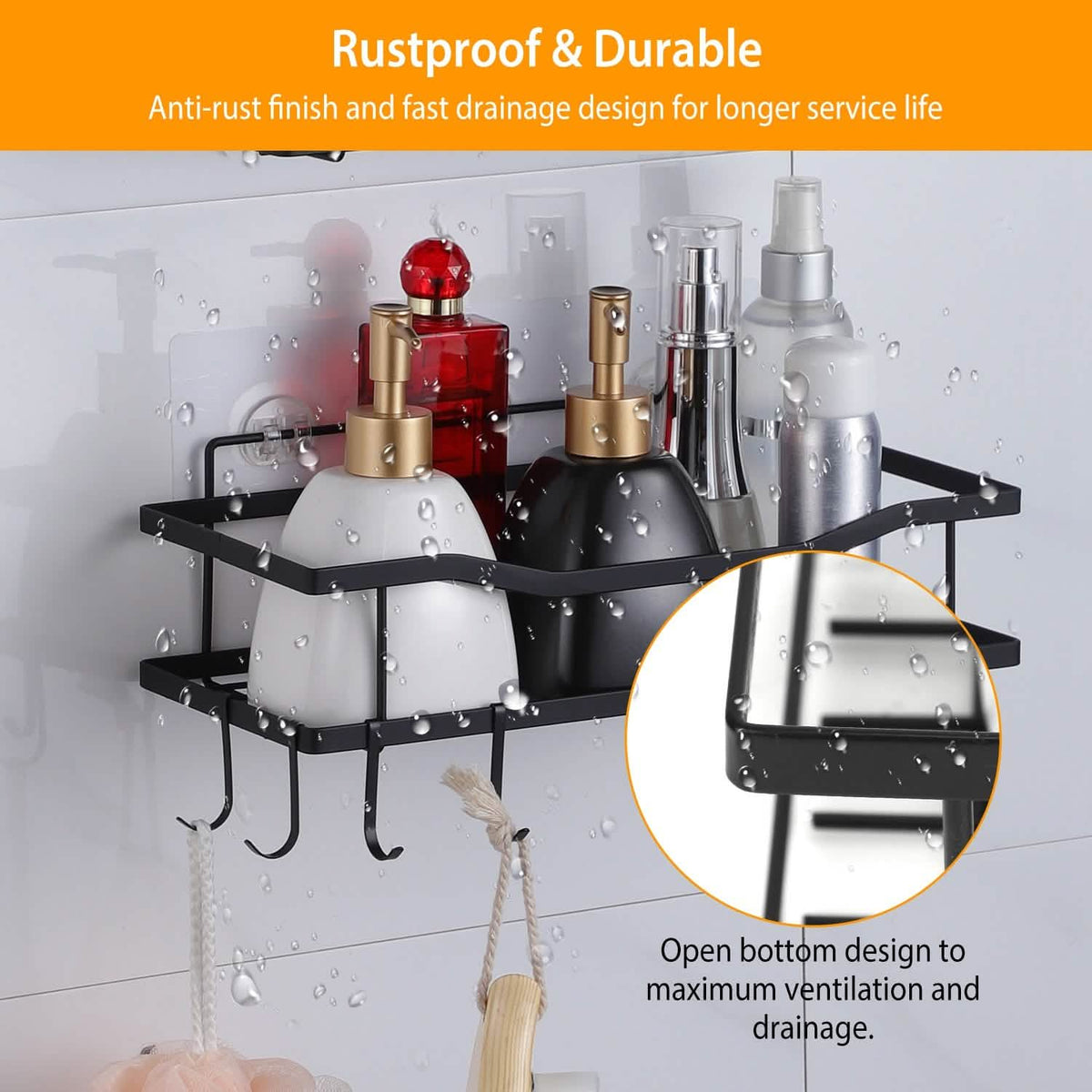 2-Tier Shower Caddy Shelf Holder - A-1 Thread Vault
