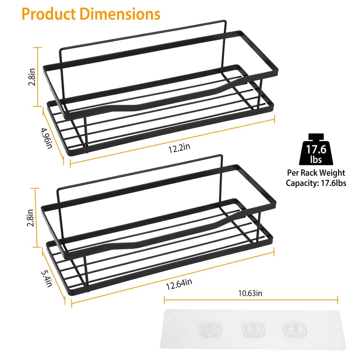 2-Tier Shower Caddy Shelf Holder - A-1 Thread Vault