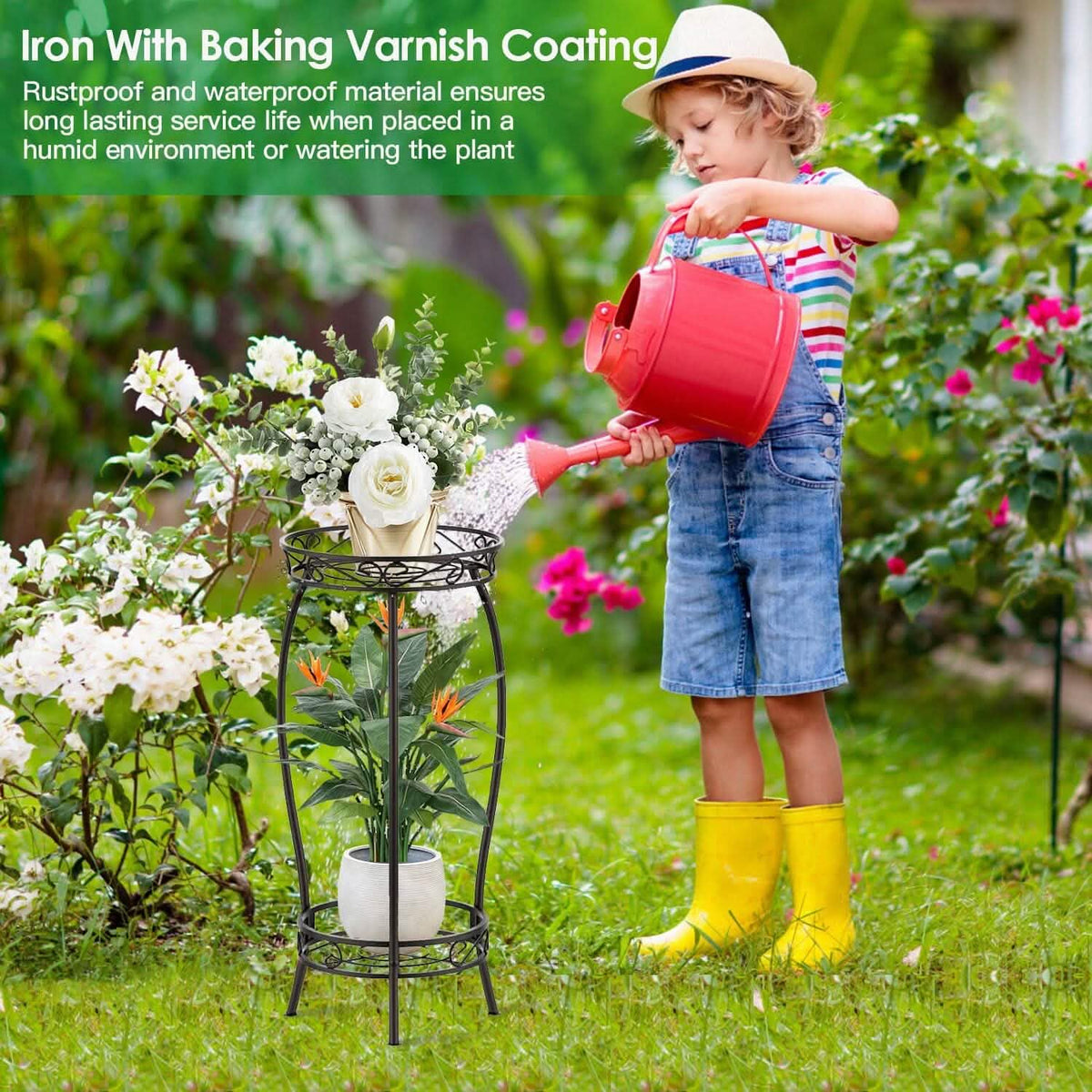 2-Tier Tall Plant Stand Rack Holder - A-1 Thread Vault