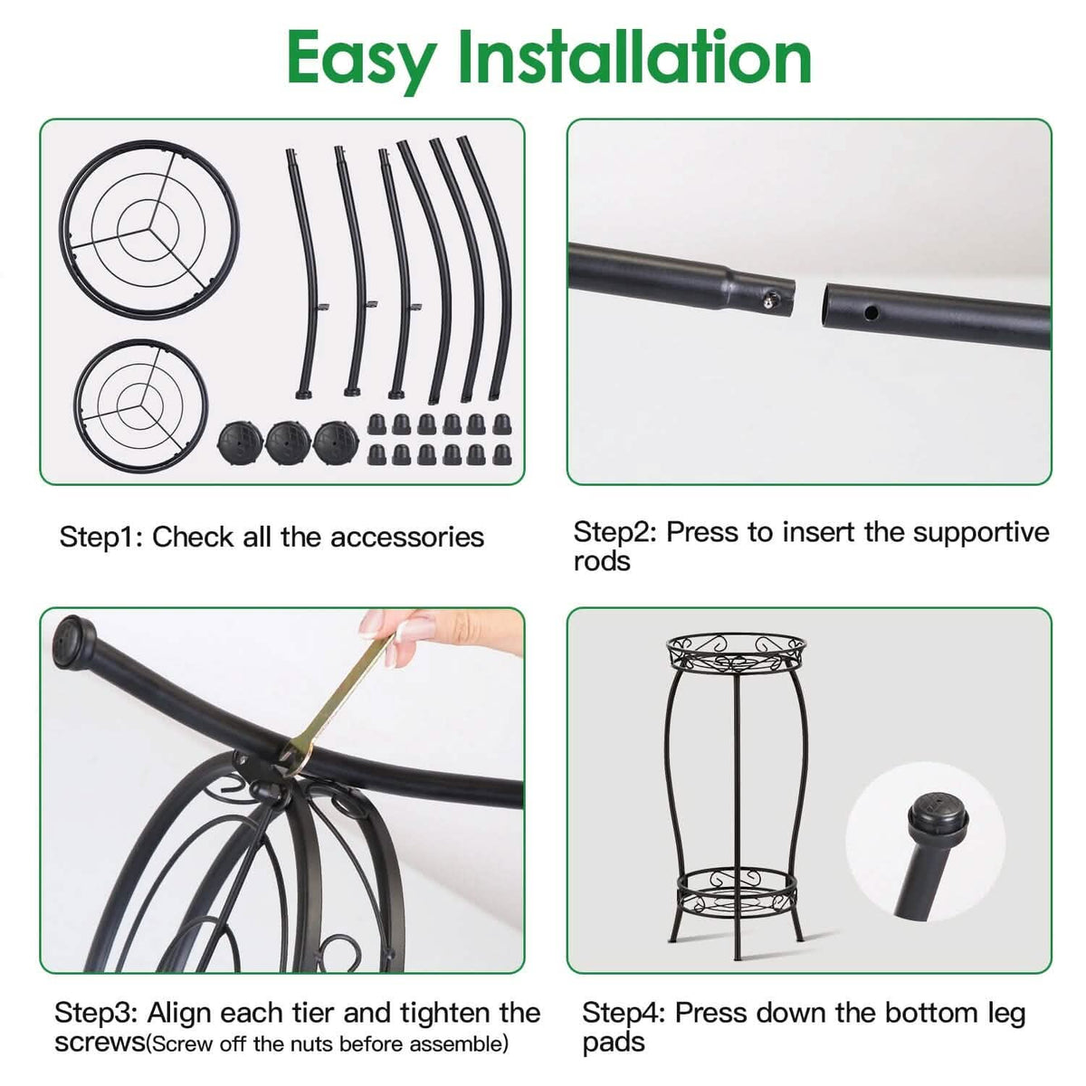 2-Tier Tall Plant Stand Rack Holder - A-1 Thread Vault