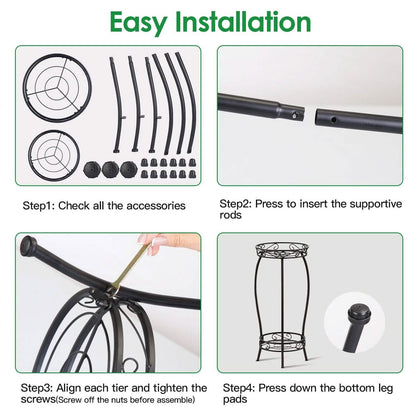 2-Tier Tall Plant Stand Rack Holder - A-1 Thread Vault