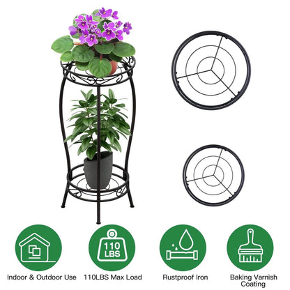 2-Tier Tall Plant Stand Rack Holder - A-1 Thread Vault