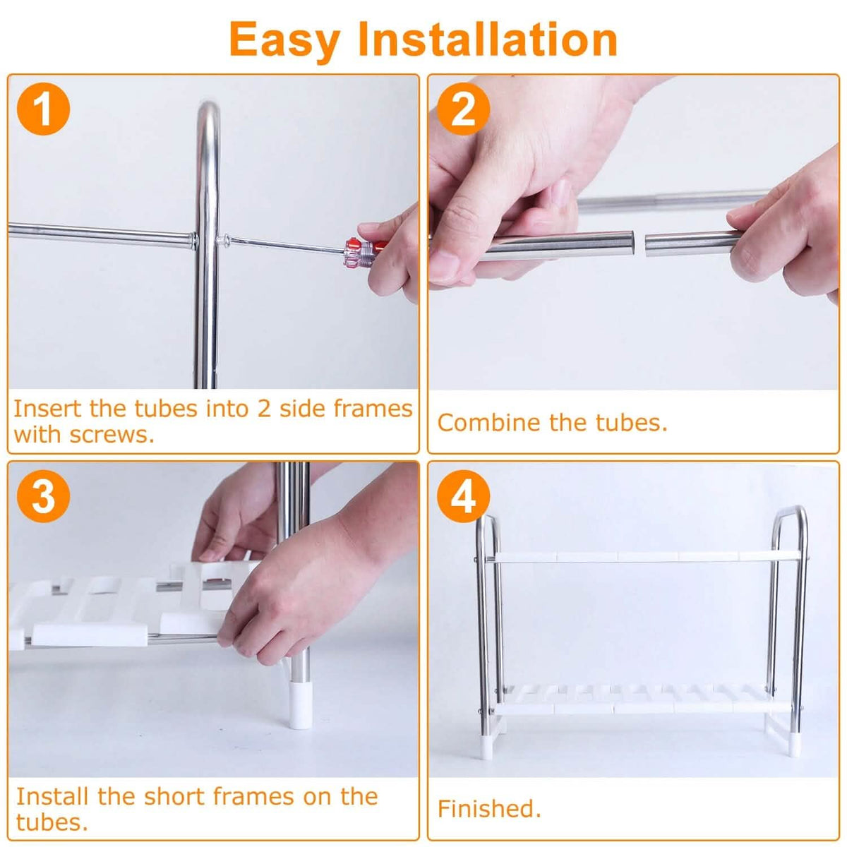 2-Tier Under Sink Organizer Retractable Kitchen Rack Holder - A-1 Thread Vault