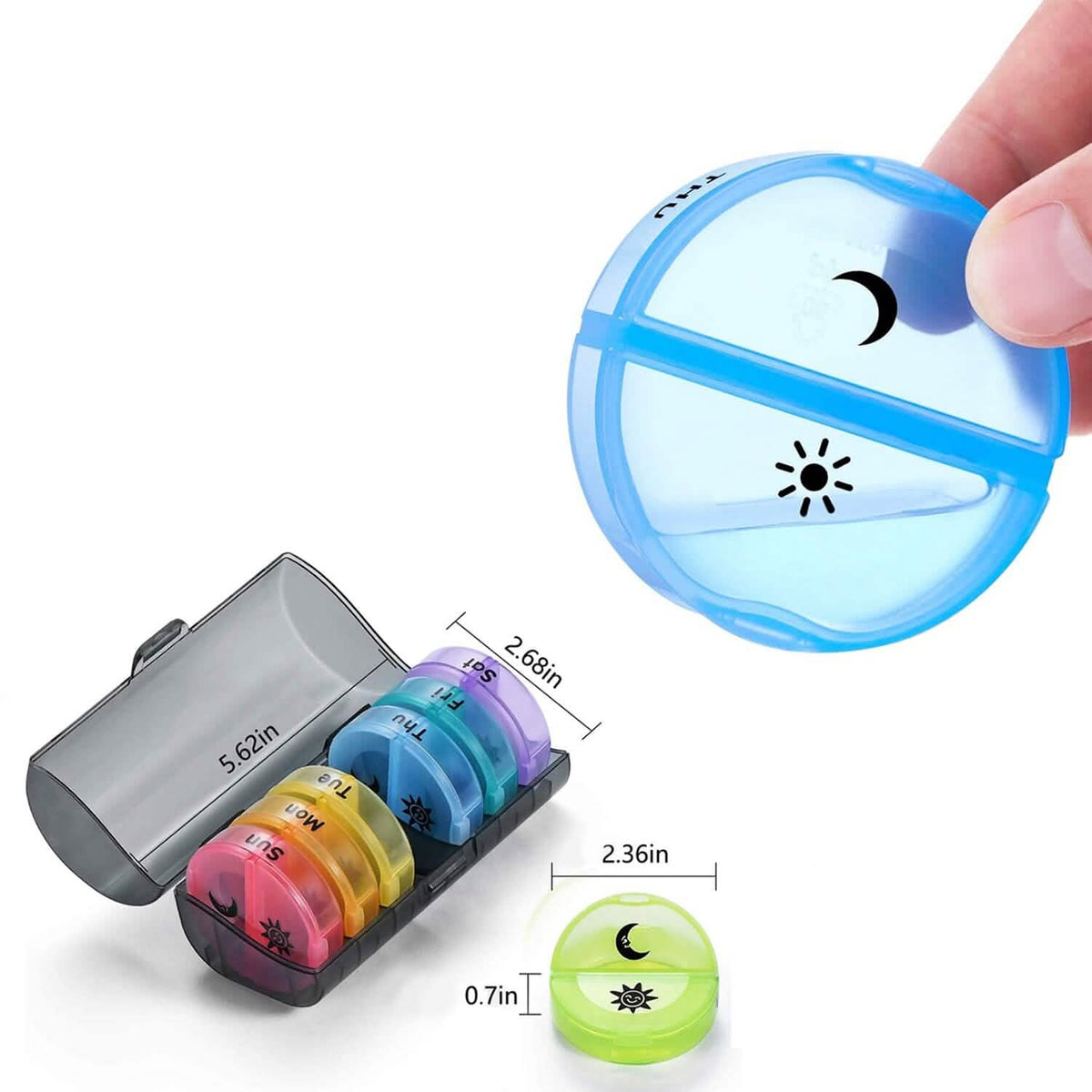 2 Times A Day Weekly Pill Organizer - A-1 Thread Vault