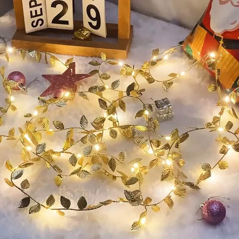 20 LED Golden Leaf Fairy Lights - A-1 Thread Vault