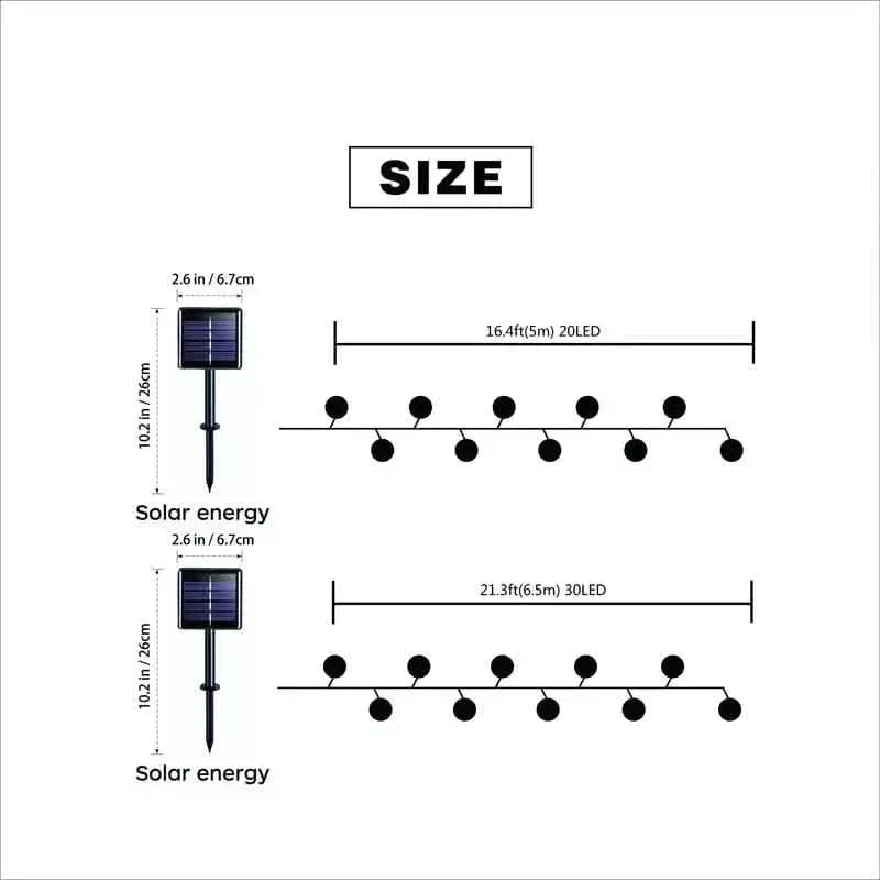 20 LED Moroccan Ball Solar String Lights - A-1 Thread Vault