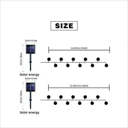 20 LED Moroccan Ball Solar String Lights - A-1 Thread Vault