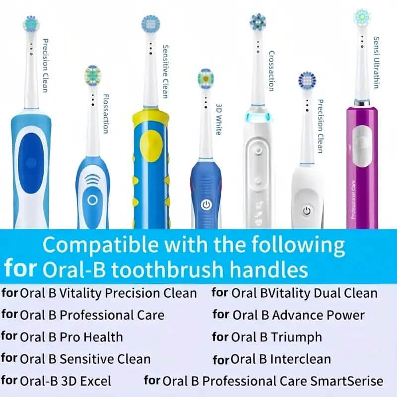 20-Pack: Professional Electric Replacement Toothbrush Heads - A-1 Thread Vault
