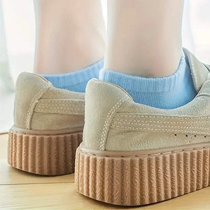 20-Pairs: Candy Color Socks, Casual & Breathable Low Cut Ankle Socks, Women's Stockings & Hosiery - A-1 Thread Vault