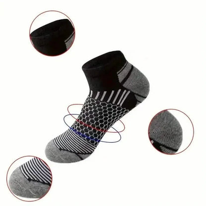 20-Pairs: Men's Outdoor Color Matching Low-Top Socks - A-1 Thread Vault
