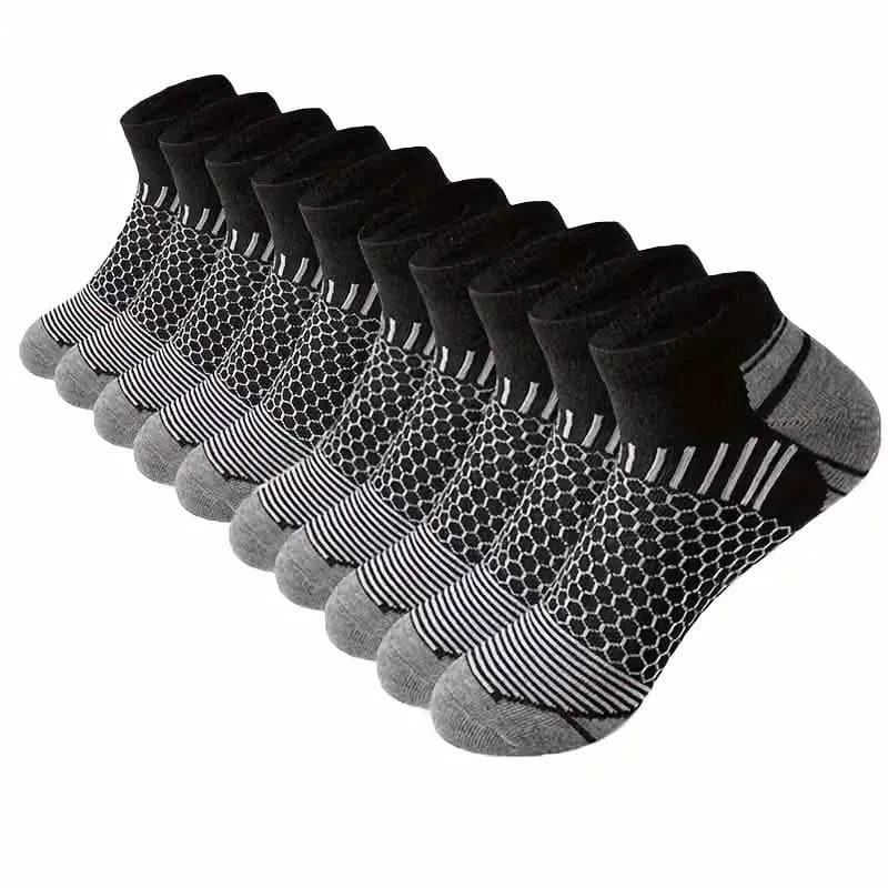 20-Pairs: Men's Outdoor Color Matching Low-Top Socks - A-1 Thread Vault