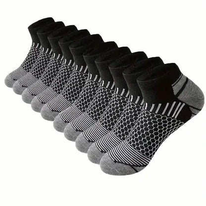 20-Pairs: Men's Outdoor Color Matching Low-Top Socks - A-1 Thread Vault