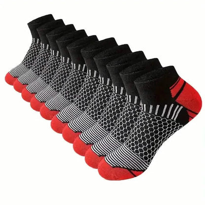 20-Pairs: Men's Outdoor Color Matching Low-Top Socks - A-1 Thread Vault